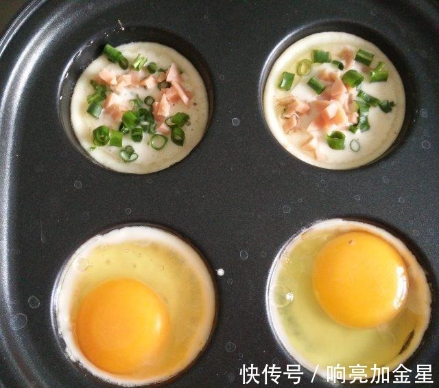 泡打粉|鸡蛋汉堡，宣软咸香，当小吃做早点都可以！