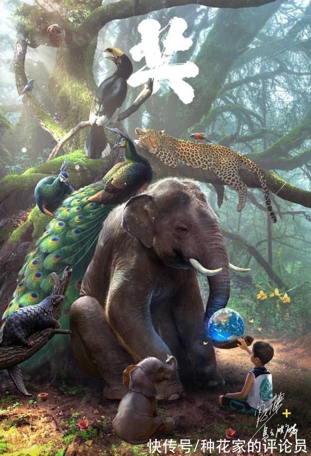 乌合麒麟#乌合麒麟最新作品，这次画面美哭，只有一个小男孩，剩下全是野兽
