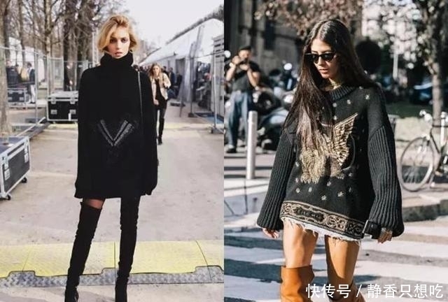 搭配|小个子女生穿宽松毛衣,搭这4种“下装”准没错,显瘦显腿长!