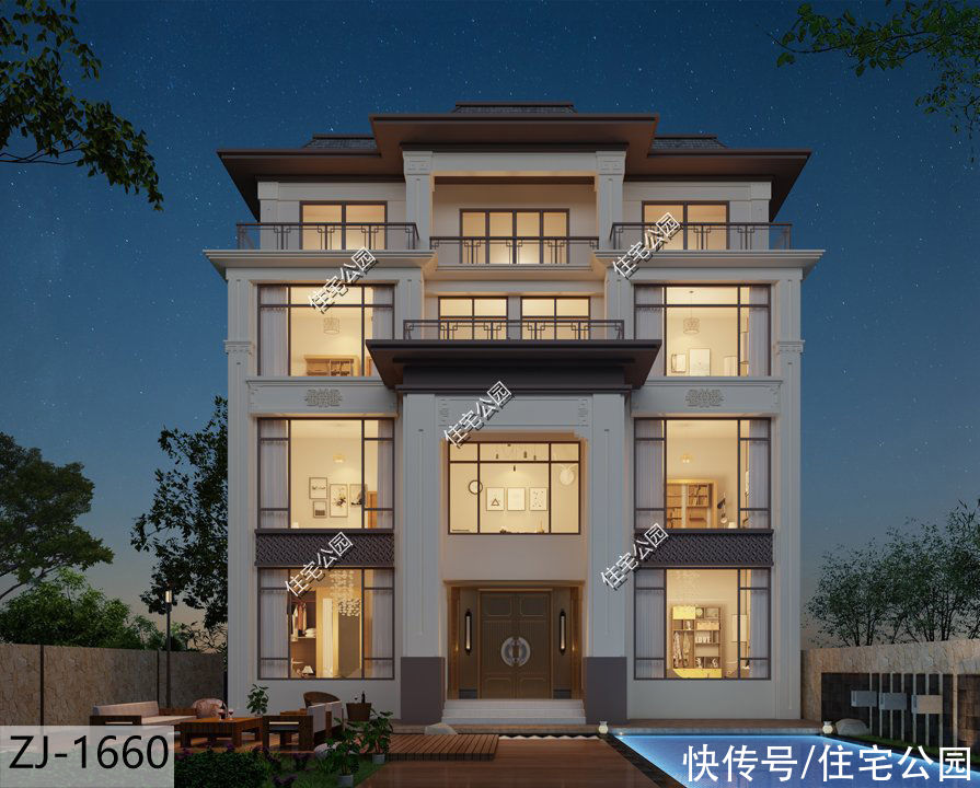 大家庭|13×13米四层农村别墅，大家庭建房首选，12间卧室绝对够住