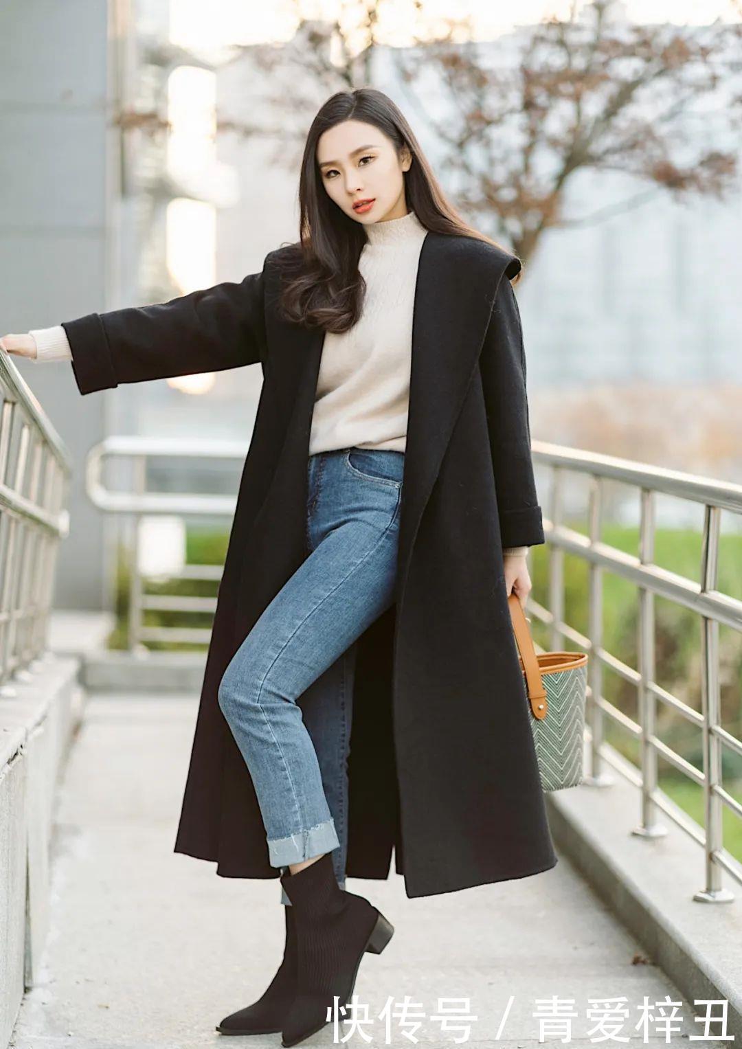 长大衣+女王靴,A到爆
