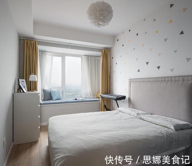 主卧|她坚持给电视墙和沙发墙互换位置,效果出来后,既大气又实用