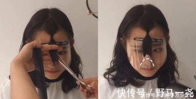 刘海 韩国发型师这样剪刘海!夹子夹上、转一转,刘海就剪好了!