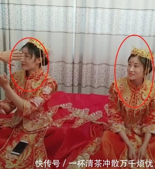 们可以看到|奇闻:双胞胎同一天出嫁,看到新娘打扮后,网友:担心新郎抱错人