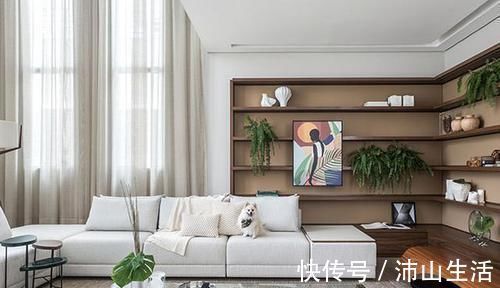 五星酒店|简约美才是真高级，客厅局部挑空，窗帘长达4米，180平尽显气派
