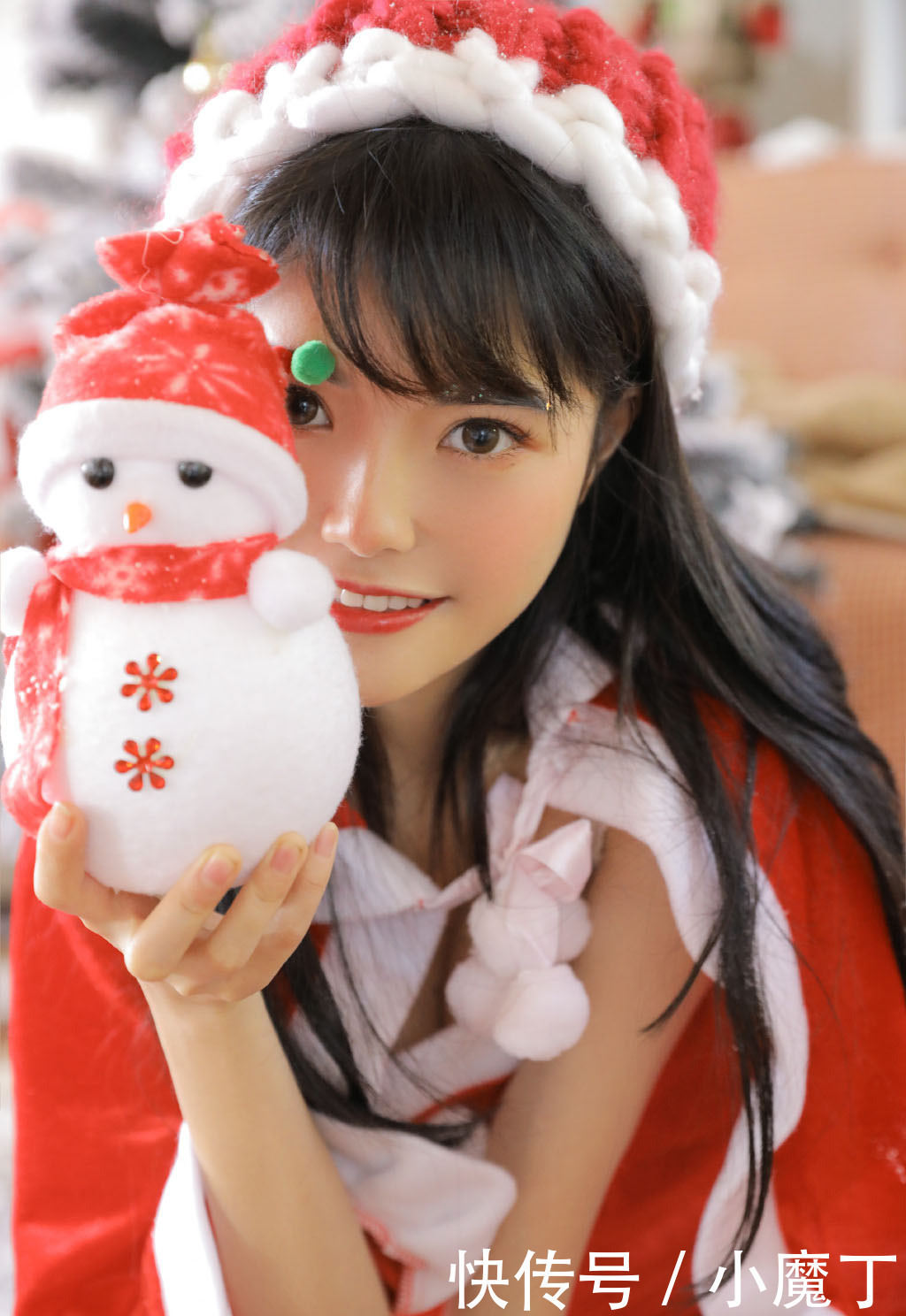 唯美|圣诞美女图片唯美圣诞服装美女图片