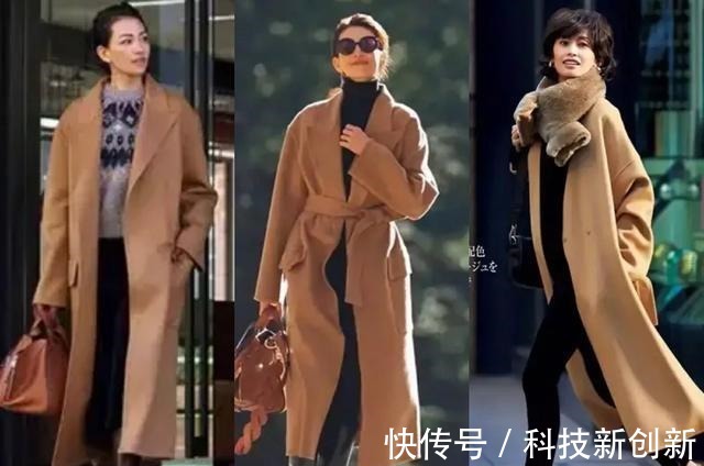 米色 秋冬大衣如何穿出轻奢感试试日系通勤风格穿搭,满满的高级感!