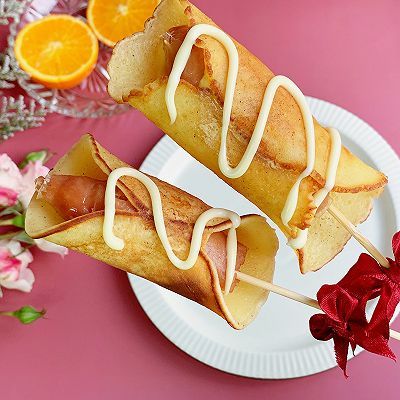 芝士香肠松饼卷