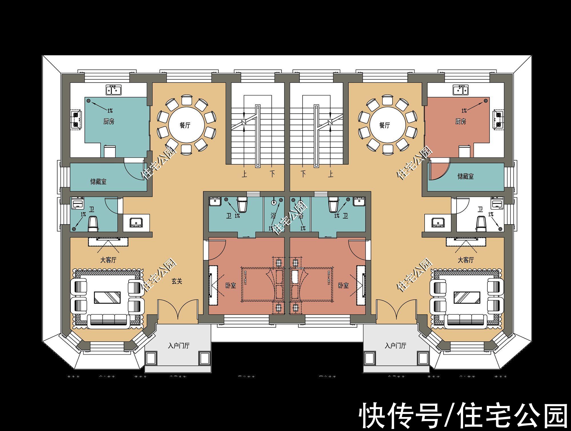 建筑|兄弟俩回乡建房，是建单户型好还是双拼房好？