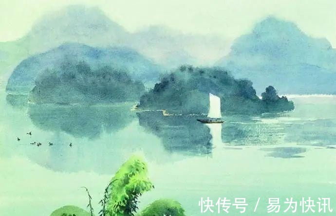 徐悲鸿!他被徐悲鸿称为“中国艺术界卓绝天才”,融入水墨意境的水彩,太美好了!