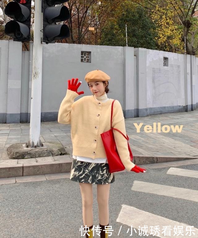 沉闷|拒绝沉闷老气,冬天的衣服就是要五颜六色,照着穿减龄显气质