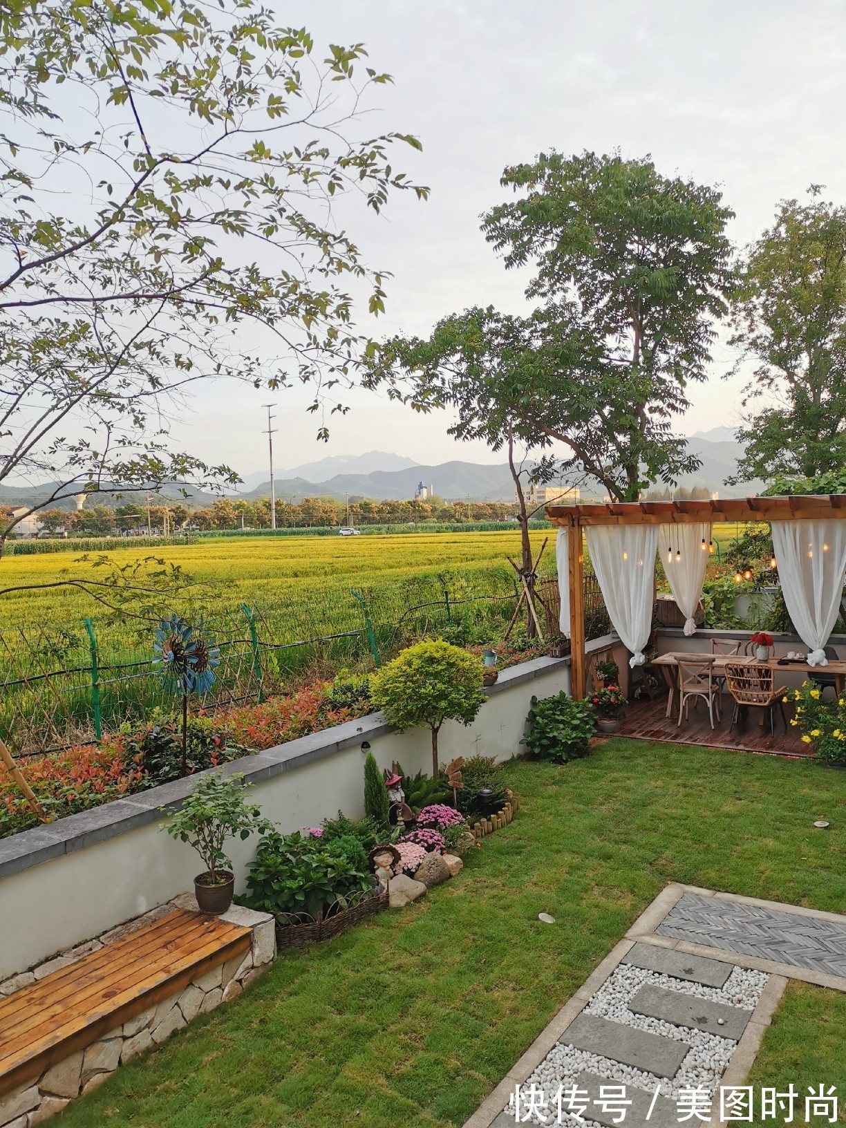 小院|80㎡最美乡村别墅小院,全由自己亲手布置设计,超有成就感