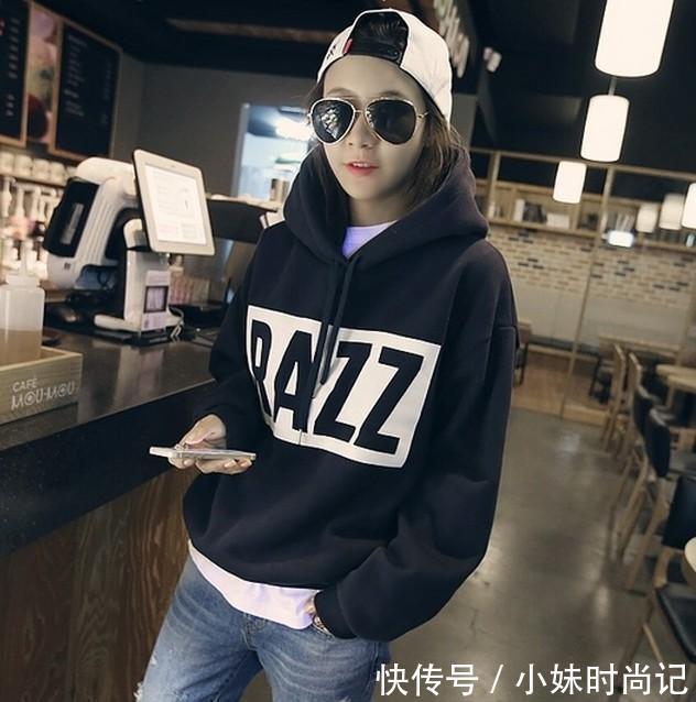 纯纯 少女纯纯风卫衣,穿出春季新时尚