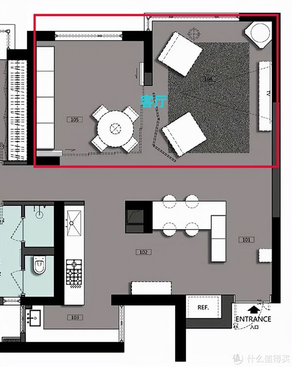玄关|126㎡做一室一厅?她家的诸多大胆设计,让人眼前一亮!