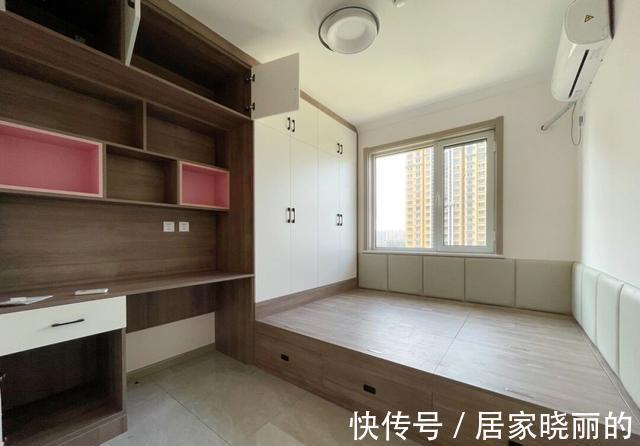 榻榻米|98平新房,全屋花很多心思设计,电视墙漂亮上档次,很多人都喜欢