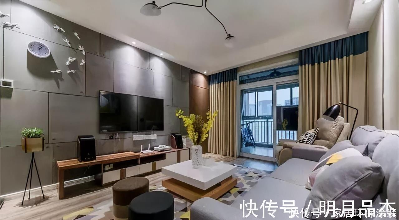 布局|他的70㎡小家,现代北欧风装修个性十足,客餐厅布局太赞了,晒晒