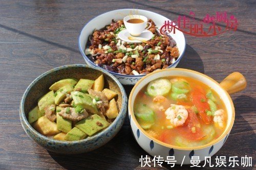 午餐|母子俩2菜1汤午餐,荤素巧搭配,吃饱吃好不浪费,网友:真香