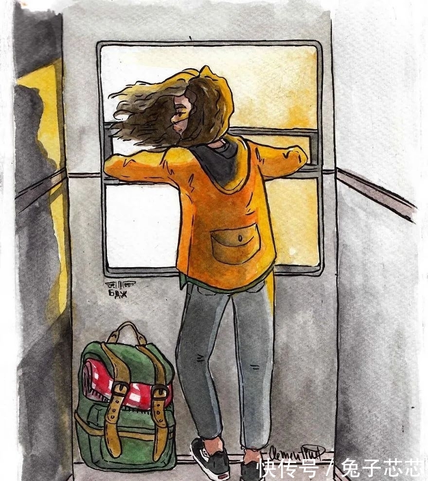 一本好书$16幅水彩画描绘的幸福场景,网友:这才是向往的生活