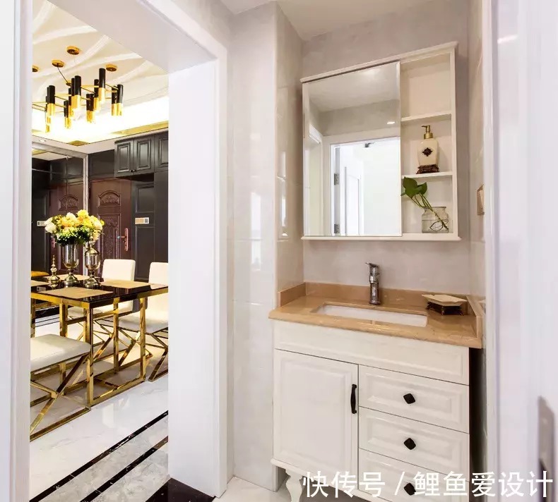 波导线|106平米的现代轻奢风二居室，营造出优雅不凡的艺术气质