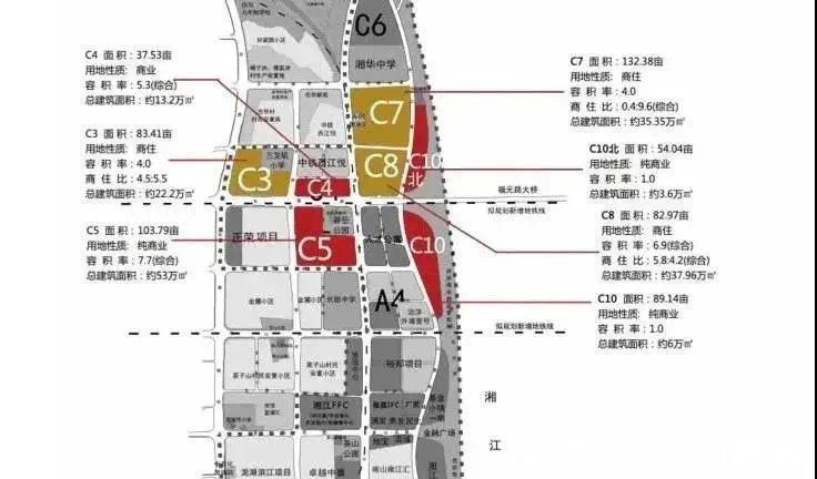 地块|竞拍前一天，长沙6宗地块中止出让，滨江14800元/㎡限价地在列