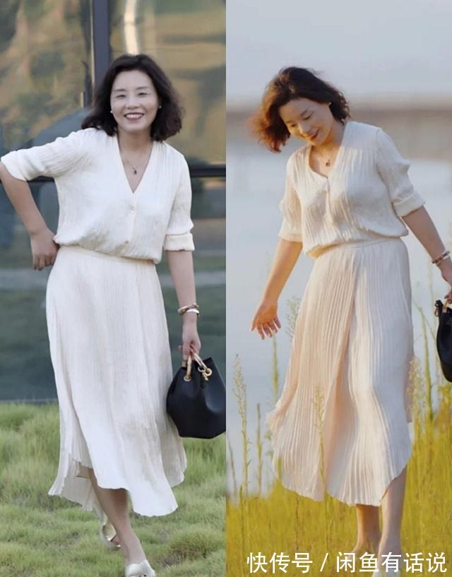 宽松感|不年轻,长相也一般,50岁阿姨把年纪活成了气质,优雅老去真美