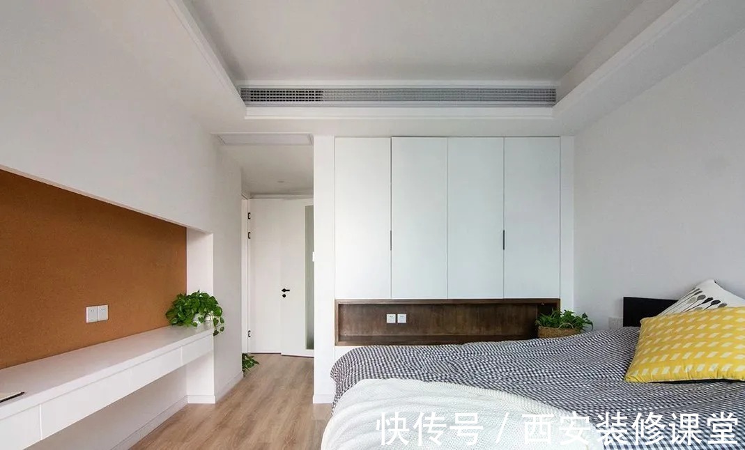 书房|128㎡三室大白墙,也耐看舒适