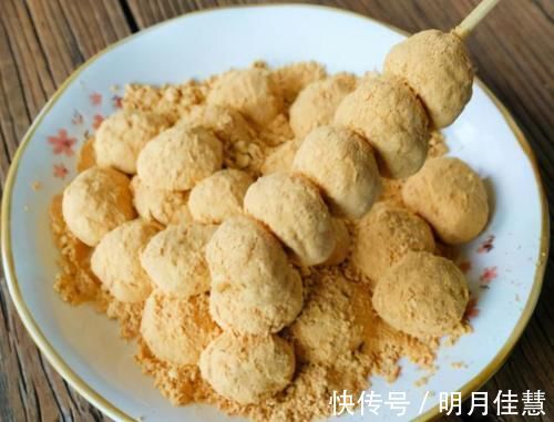 糯米|糯米糍粑不用买,一斤糯米粉做一盘,随取随吃特方便,日常小零食