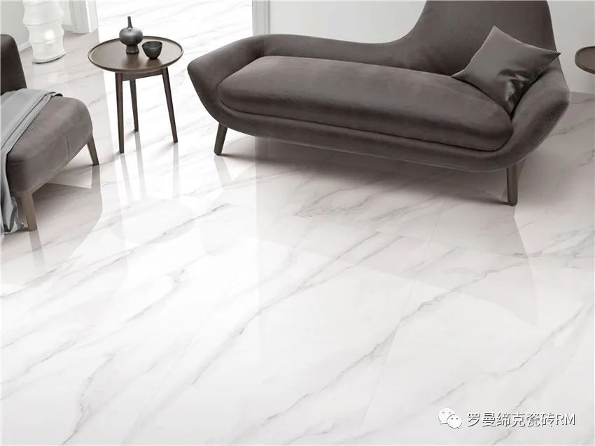 纹理|国际瓷砖十大品牌罗曼缔克瓷砖750x1500mm白，月光的白，仙气十足