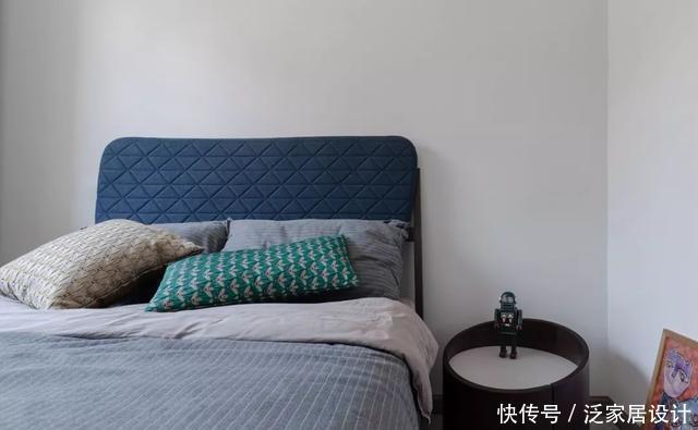 背景墙|94平现代三室,半开放式厨房、书房,让居室互通互透,共享光线