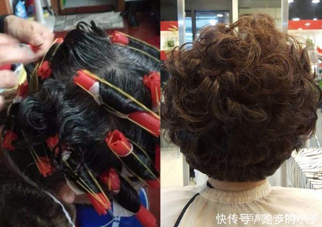 烫发|60岁头发少怎么烫发减龄又显发量多试试棕色小卷发，时髦又养眼
