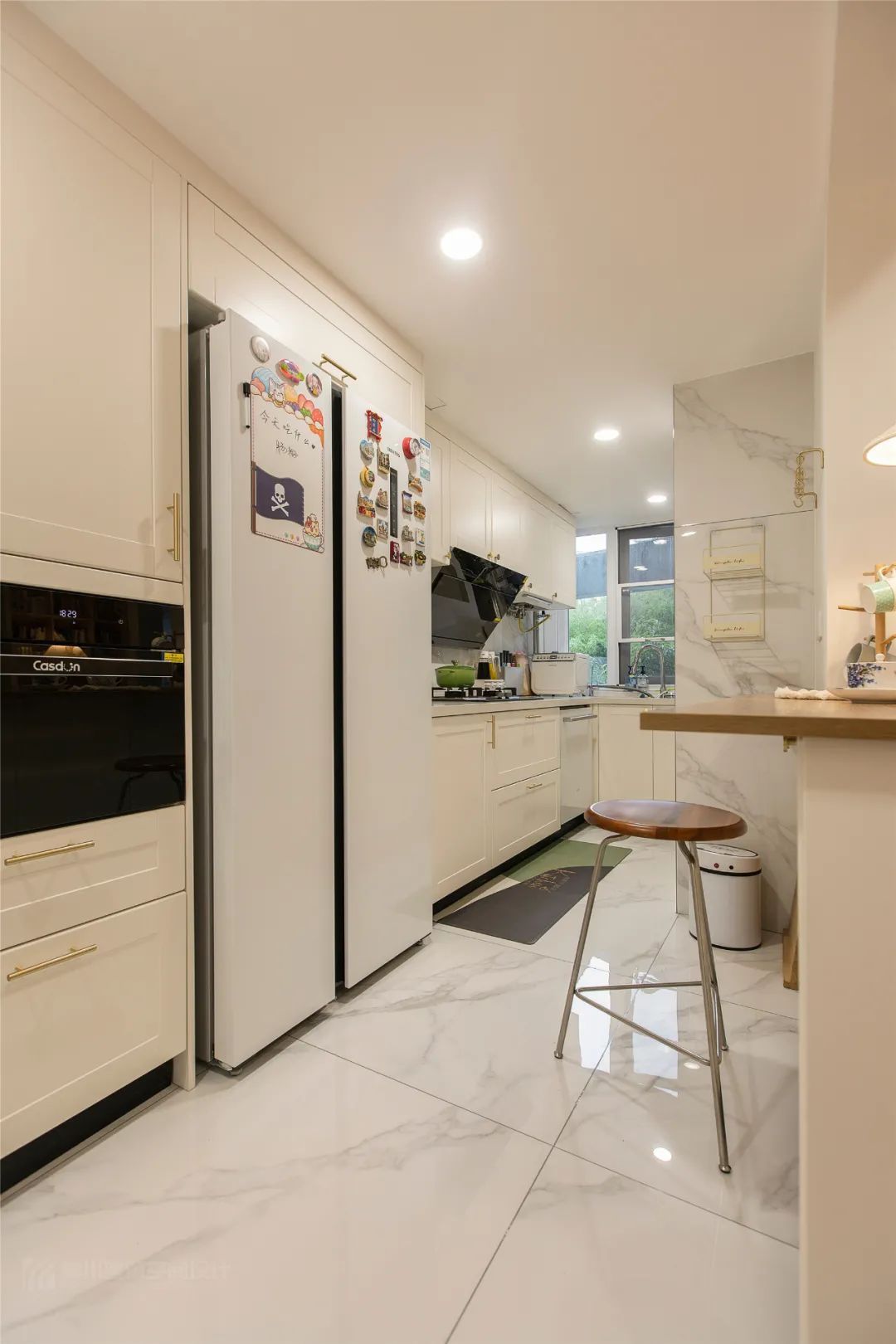 布置|135㎡现代简约,温馨舒适的空间,加上草绿色的点缀,文艺舒适