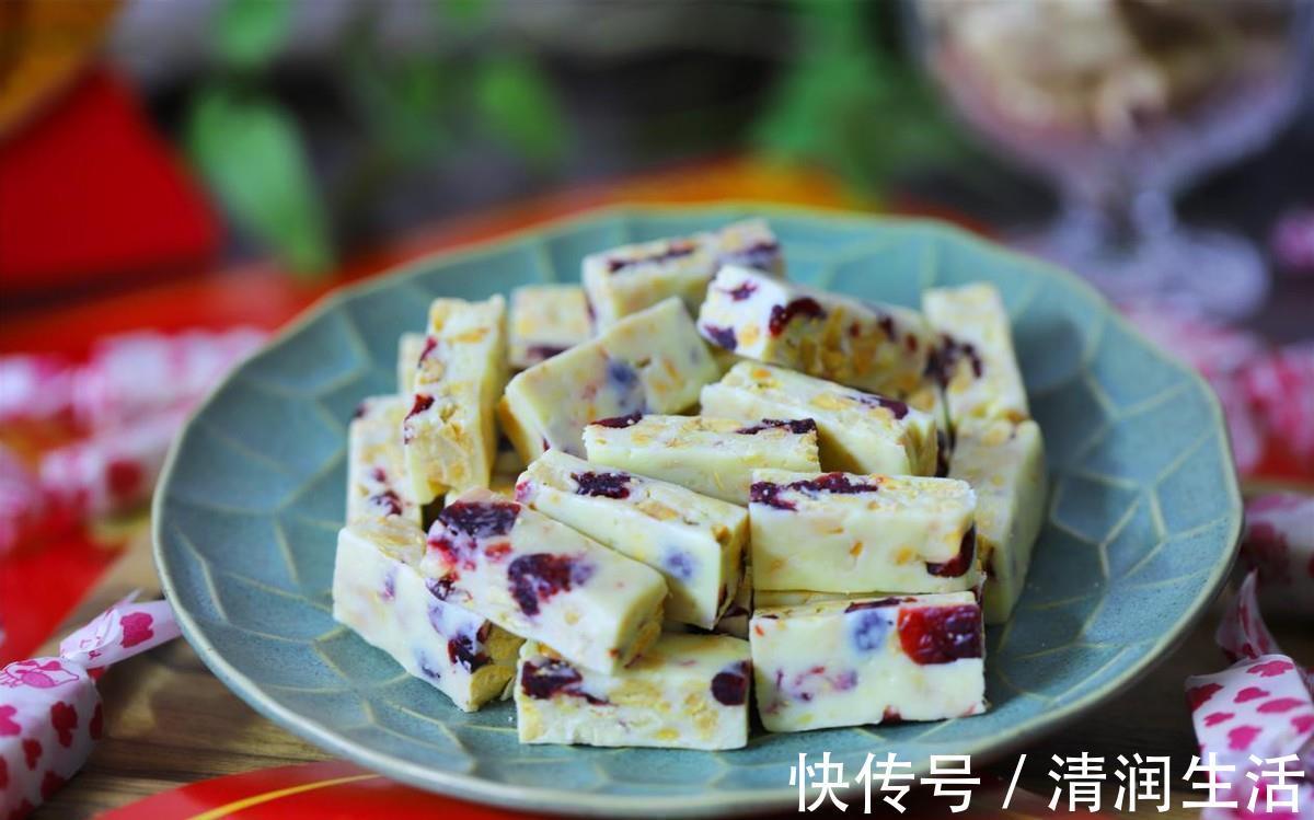 蔓越莓干|儿子爱吃牛轧糖不用花钱买，自己在家就能做，简单好做无添加