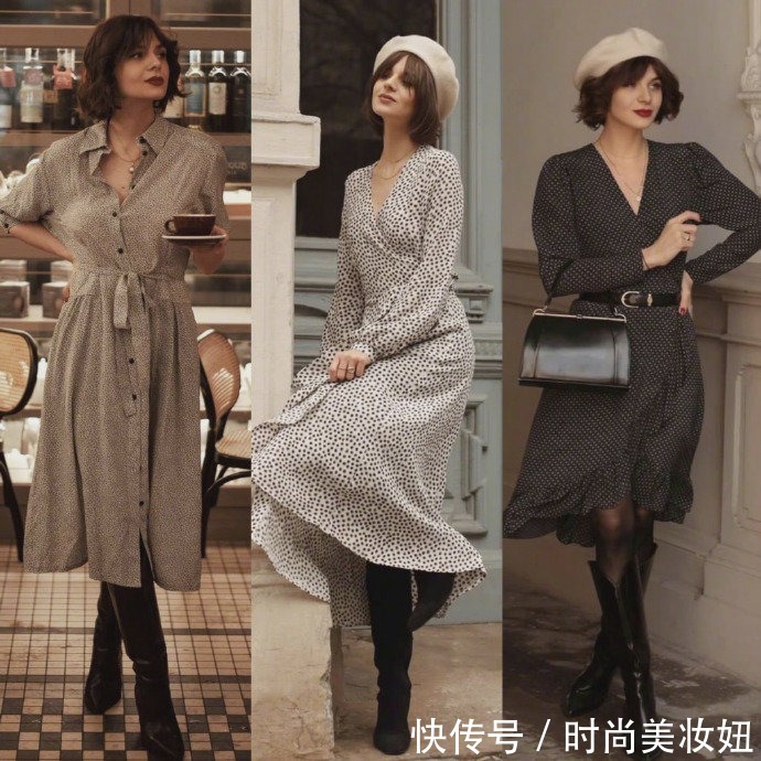连衣裙|别再追求时髦范了，高级穿搭更显气质，优雅复古搭配简约不过时