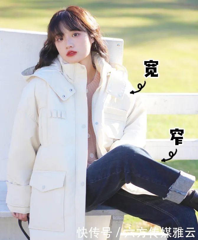 厚外套+半裙,棉服+裤子,冬天这么穿太洋气了