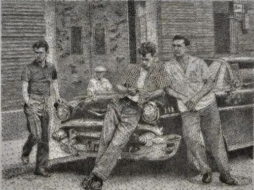 艺术家@他的素描画,乍看没什么特别之处,放大看细节服气了