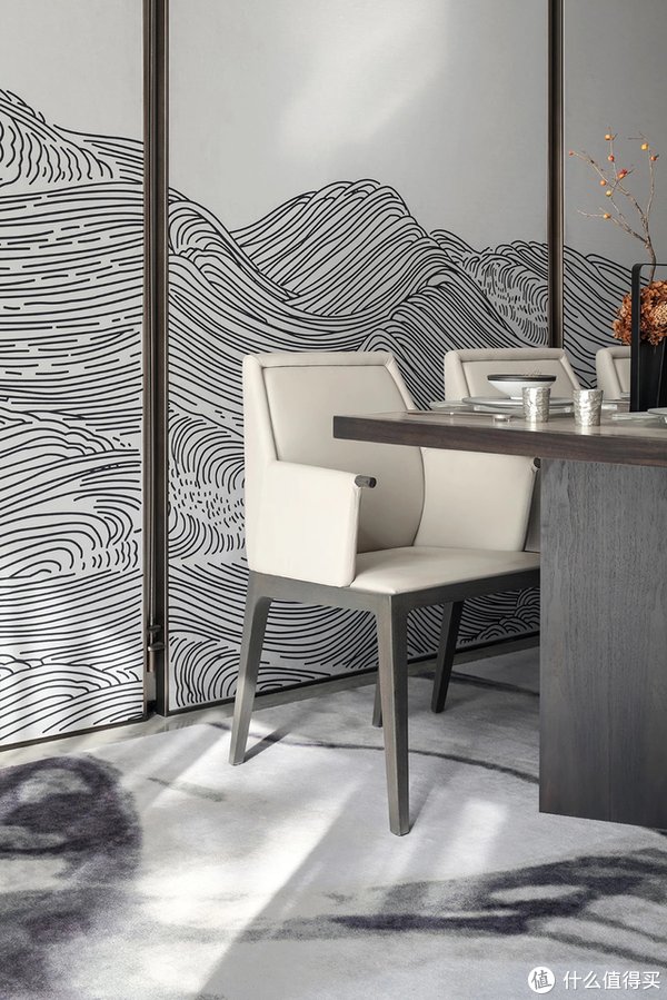 中式|河南小夫妻的318㎡别墅火了，入户诗意新中式，藏不住的高级感