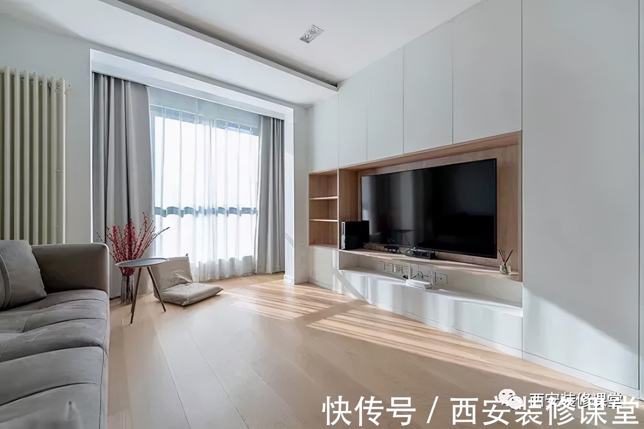 收纳|65㎡一室阳光户型，一人坐拥大客厅