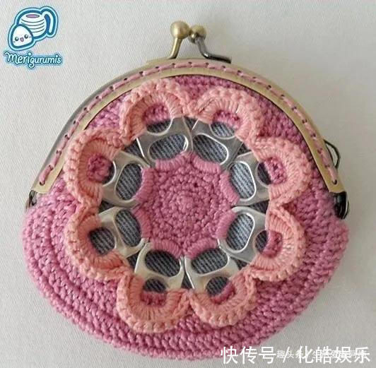 在易拉罐拉环上编织，钩成的包包耐看耐用！DIY变废为宝附教程