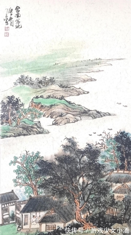 娄师白#古风新韵 意境深远——画家张卫军山水作品赏析