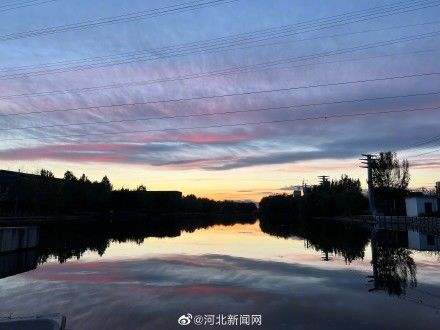 夕阳！石家庄的油画夕阳