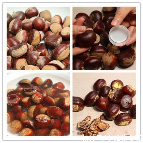 才知道,板栗去壳1个瓶盖就能搞定,又快又完整,方法太好用了