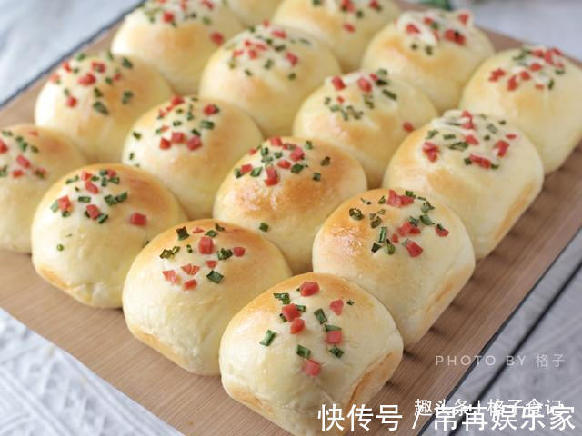 面包|此面包真省事，一次发酵不用整形，咸香味美，全家都爱吃，特解馋