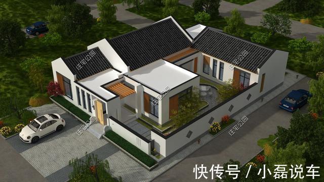 图纸|别拿一层不当别墅！5个真实案例，告诉你在农村建一层别墅有多爽