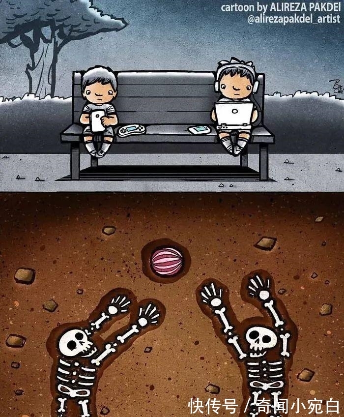 插画作品|17幅描绘人性的插画,赤裸裸的现实,刺痛我们的神经