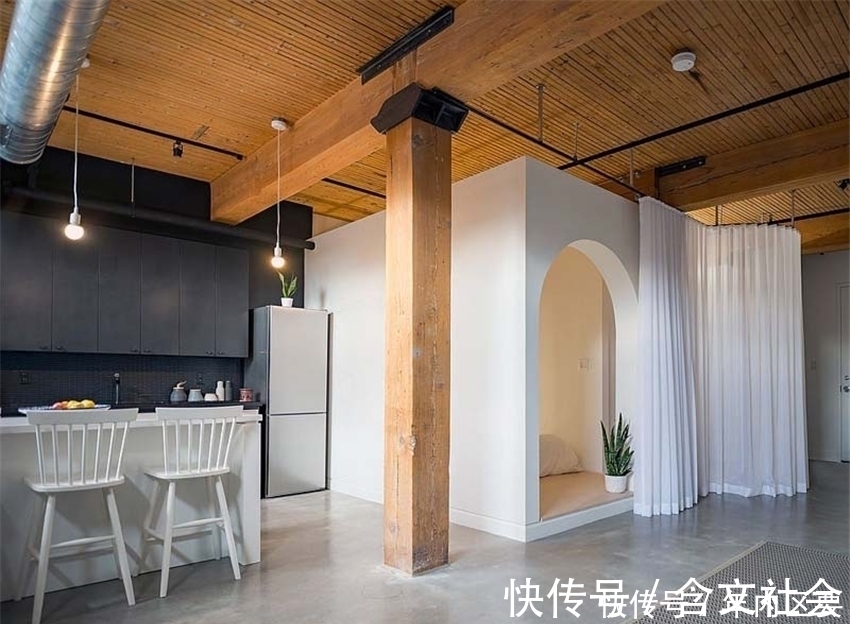 阁楼公寓|50㎡复式小公寓,颠覆你对工业风的认识,爱了