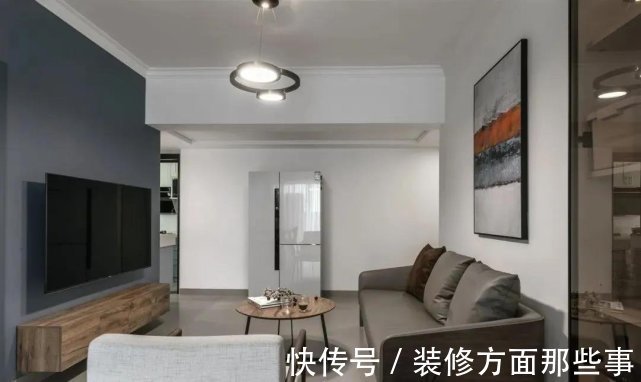 木色|70㎡简约风白色+灰蓝色+木色,舒适又不失格调