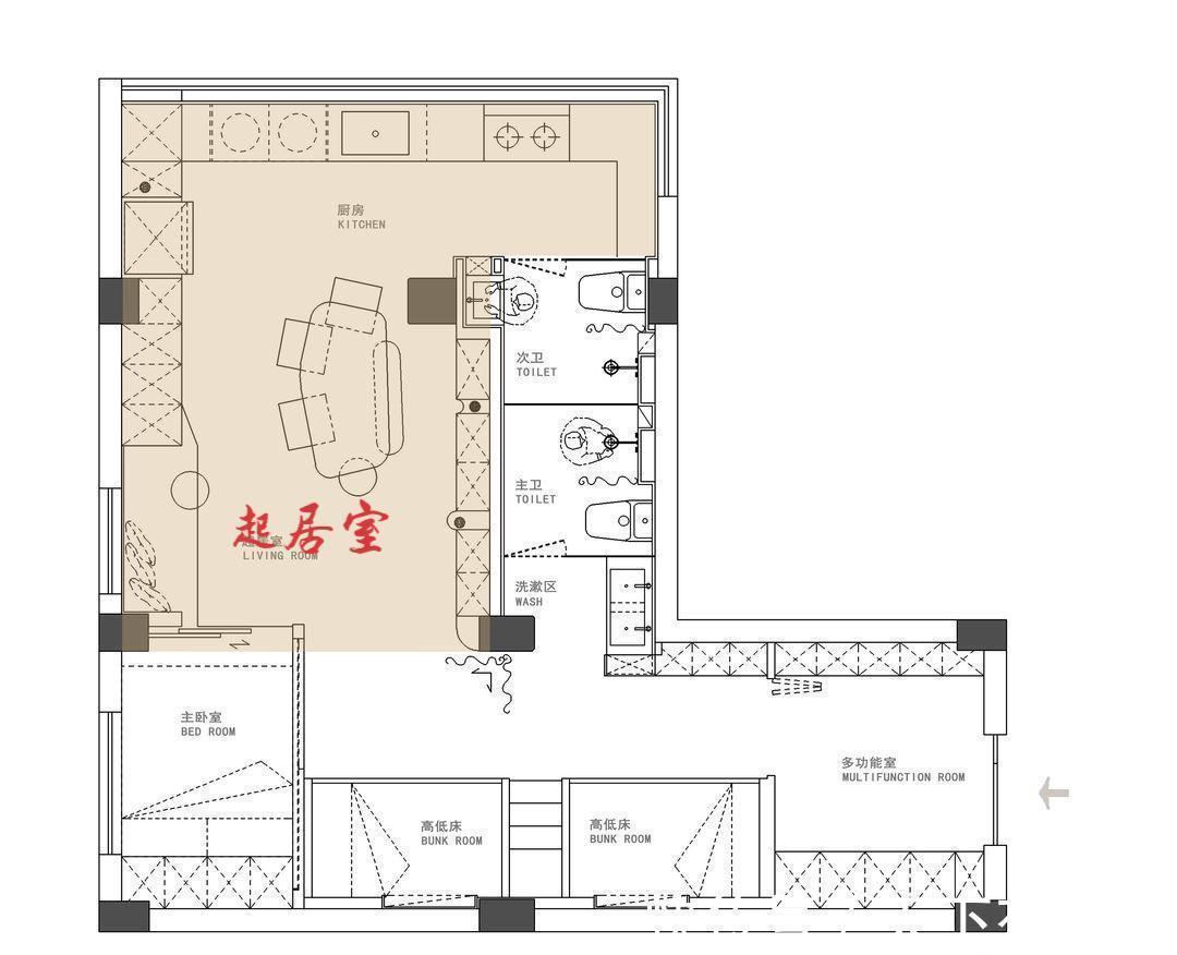 收纳|佩服!她把仅55㎡的家重新改造,有“4室”两卫,老破小逆袭成功