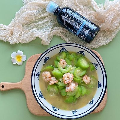 减脂|丝瓜焖虾仁