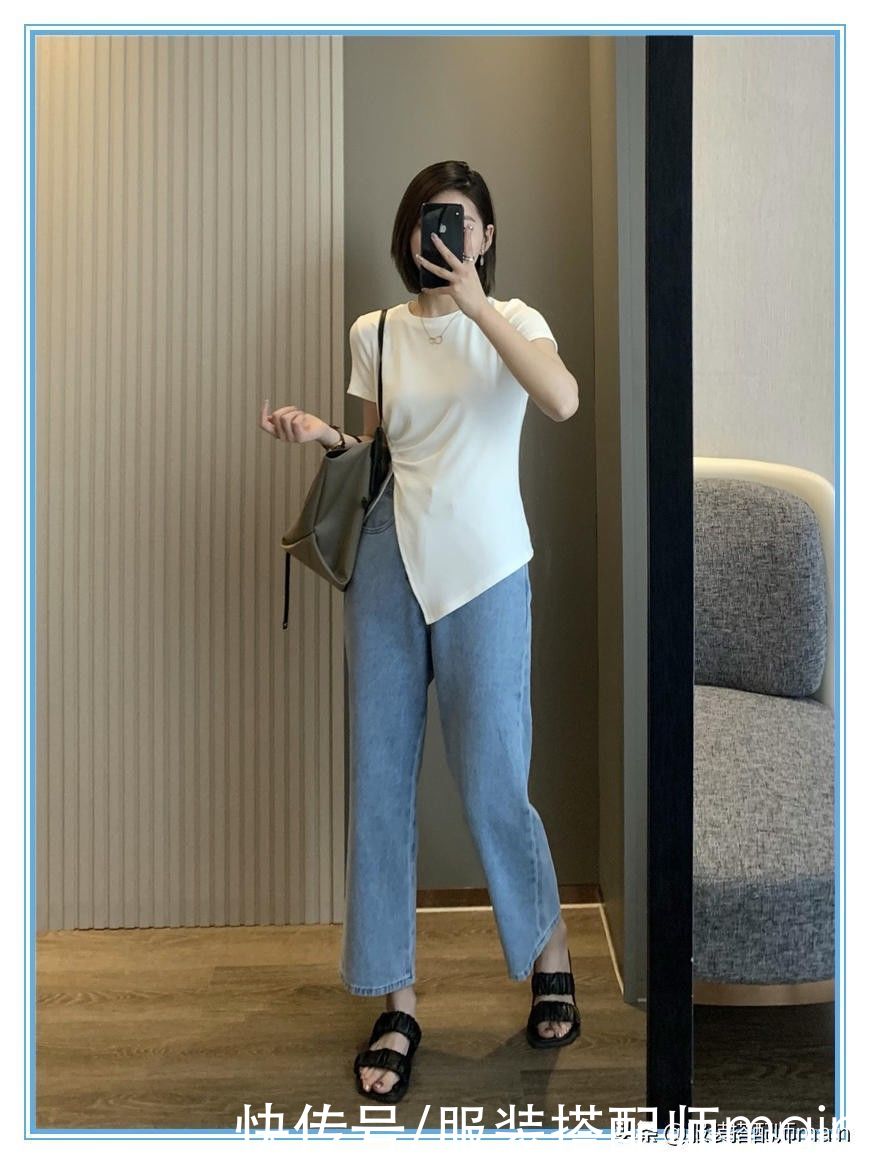 棉麻|今夏必选3条牛仔裤，比短裤凉快比阔腿裤时髦，腿粗胯宽别错过