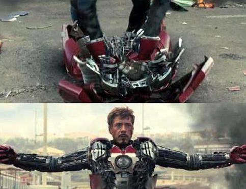 钢铁侠|知道钢铁侠皮箱变身器吗居然有大神把他做成了手办,五秒钟华丽变身